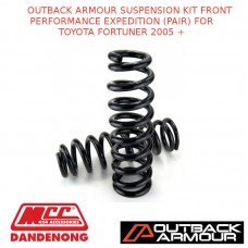 OUTBACK ARMOUR SUSPENSION KIT FRONT EXPEDITION (PAIR) SUIT TOYOTA FORTUNER 2005+